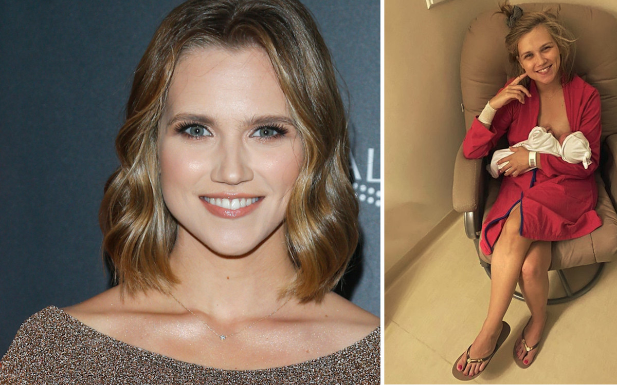 Agnieszka Kaczorowska na Instagramie: “Jakieś 2-3 godziny po porodzie”