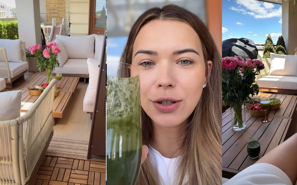 Sandra Kubicka pochwaliła się tarasem. Pięknie go urządziła. Prawdziwy azyl