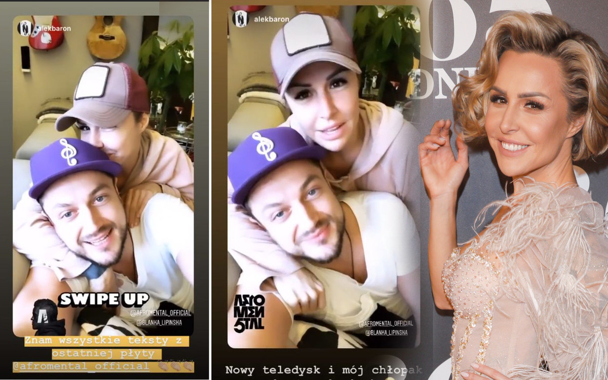Blanka Lipińska tuli się do Barona podczas jego relacji na Instagramie