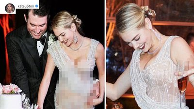 Kate Upton pokazała dwie SUKNIE ŚLUBNE. Jedna z nich była bardzo ODWAŻNA