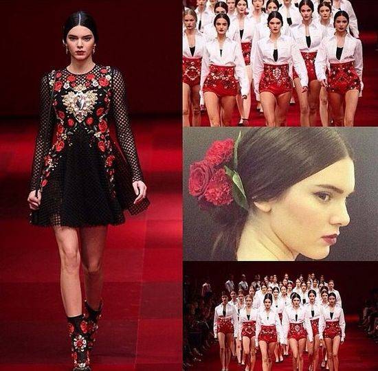 Kendall Jenner na wybiegach