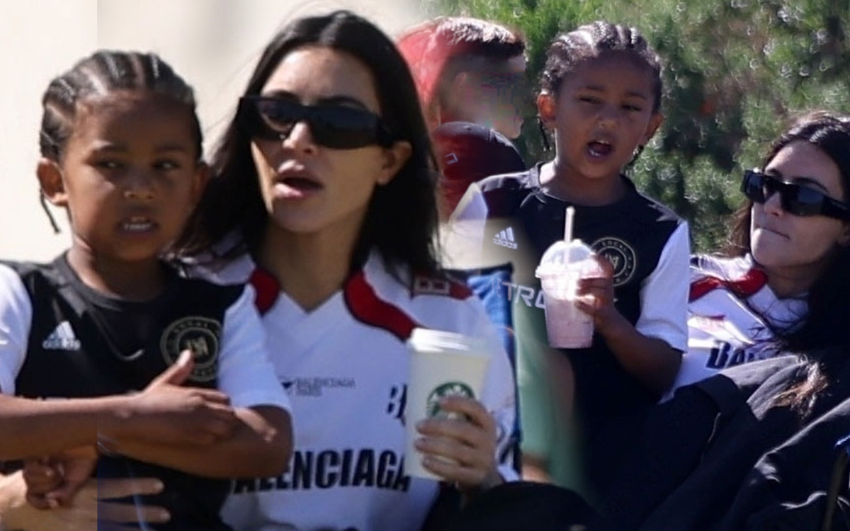 Kim Kardashian na meczu syna Sainta. Poznajecie?