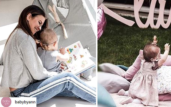 Anna Lewandowska spaceruje z Klarą z króliczym ogonkiem: Bez Ciebie nie idę