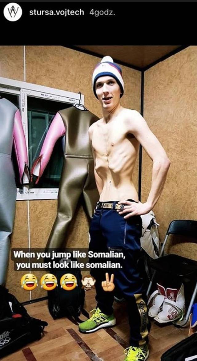 Skoczek narciarki pokazał się BEZ KOSZULKI. Nie tego się spodziewaliśmy…