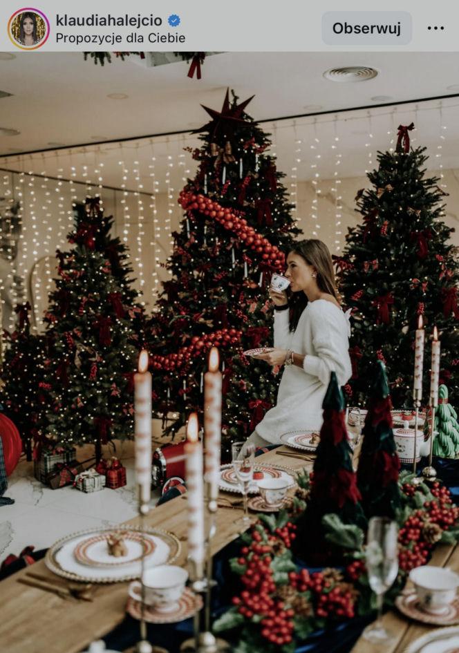 Domy gwiazd na święta/ Instagram/klaudiahalejcio