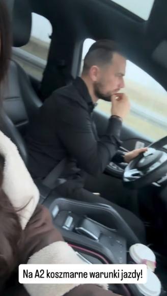 Koszmarne warunki na drodze Sylwii Bomby, fot Instagram