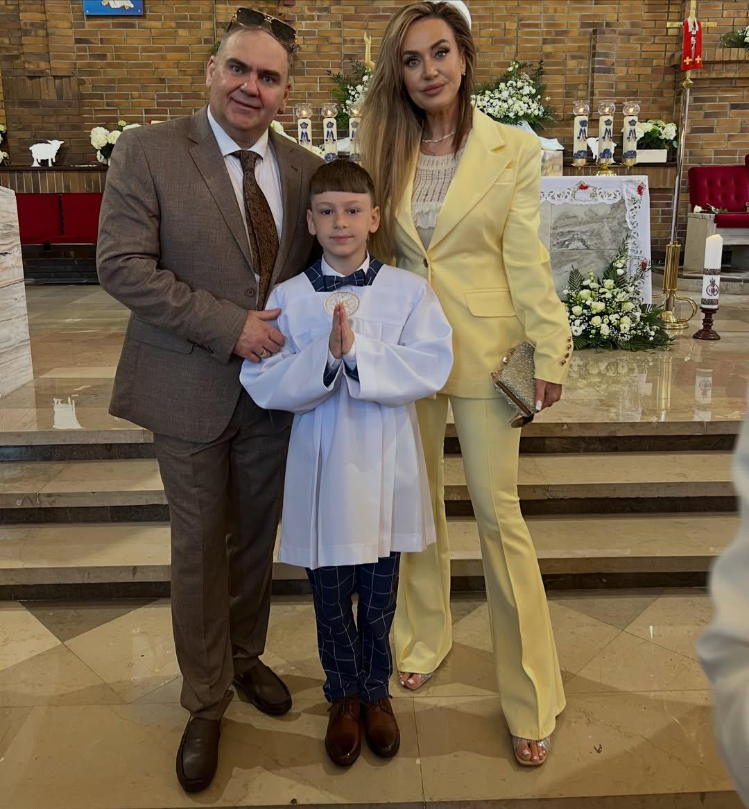 Agnieszka Kotońska wystroiła się na komunię wnuka, fot. Instagram