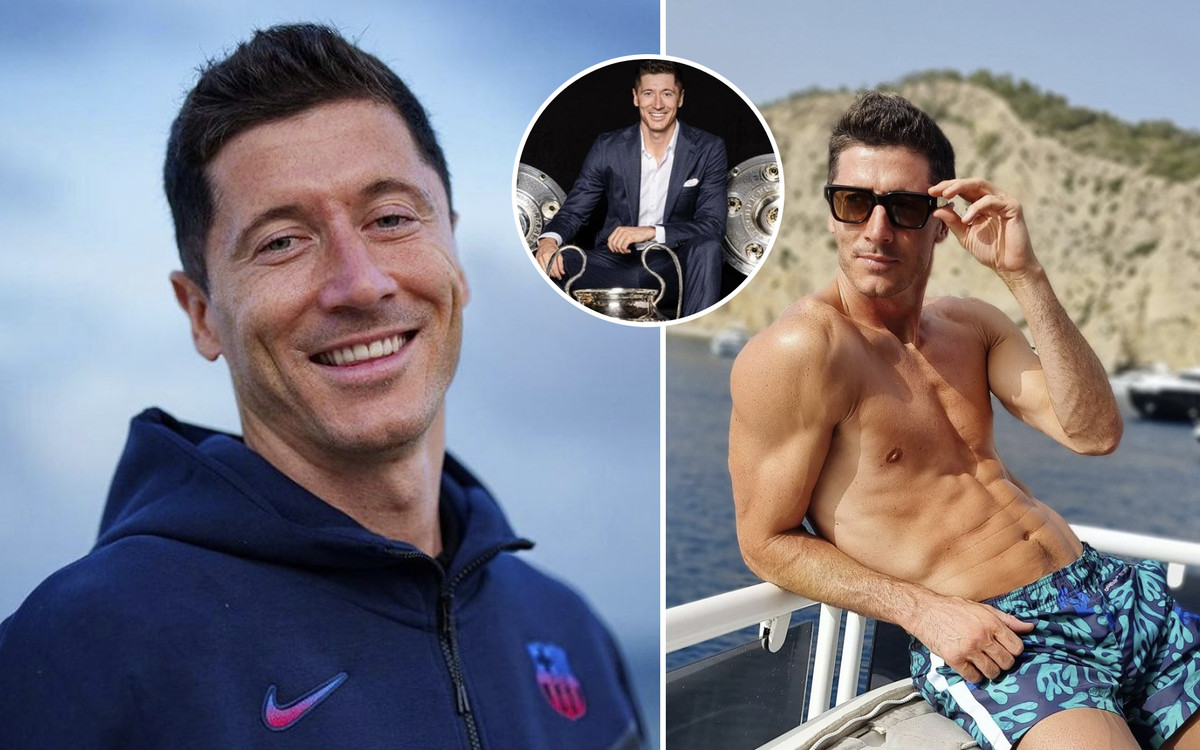 Robert Lewandowski żegna się z Bayernem. Zapozował ze wszystkimi zdobytymi przez 8 lat pucharami!