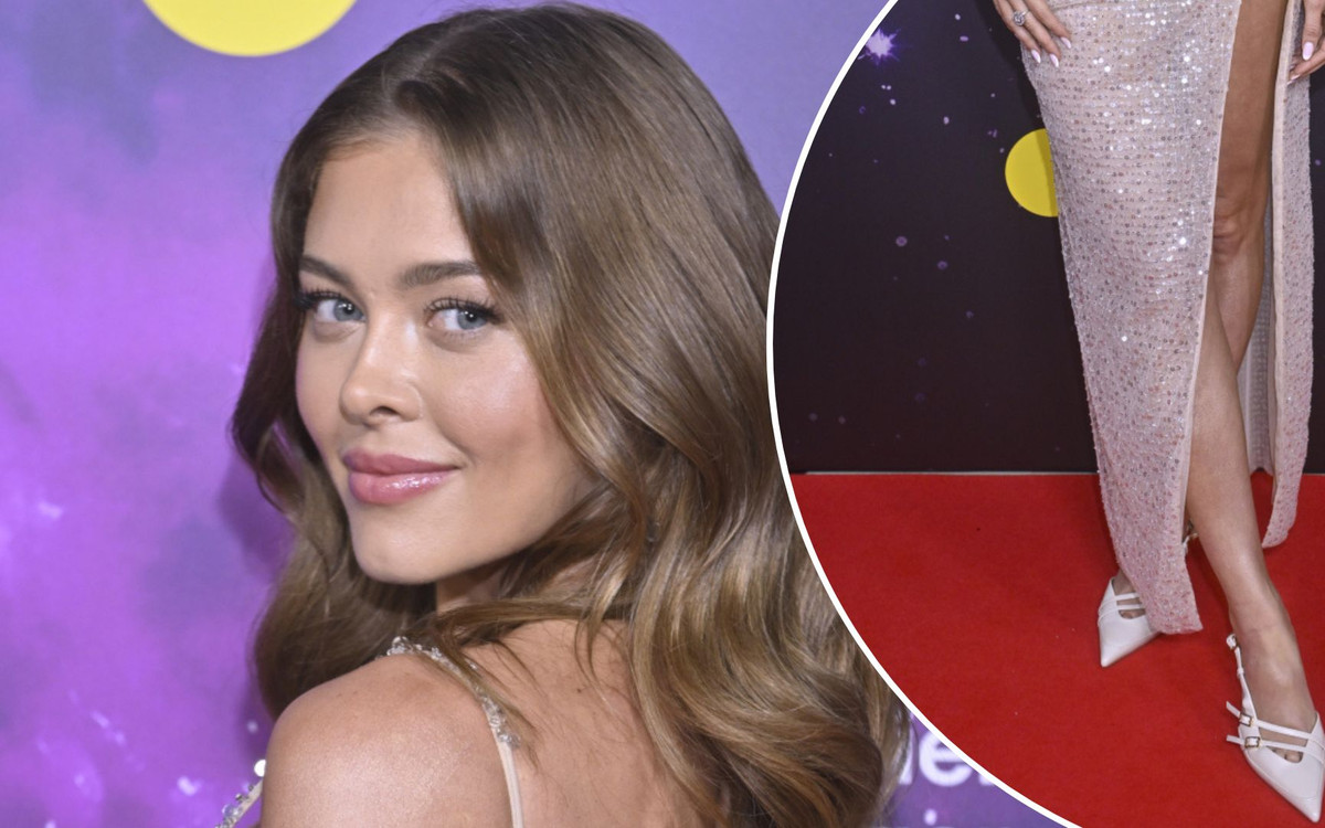 Joanna Opozda w niezwykle zmysłowej kreacji. Podkreśliła biust i nogi