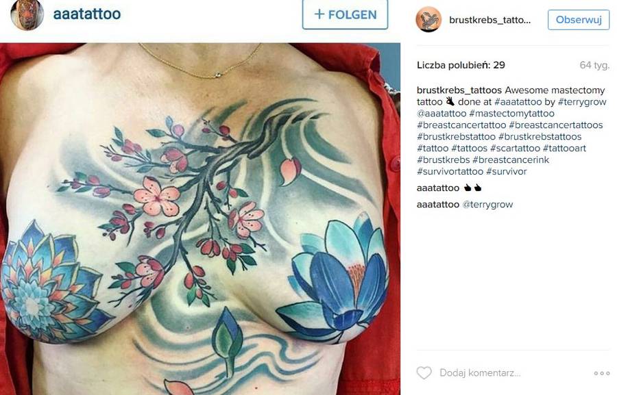 Tatuaże, które kamuflują blizny