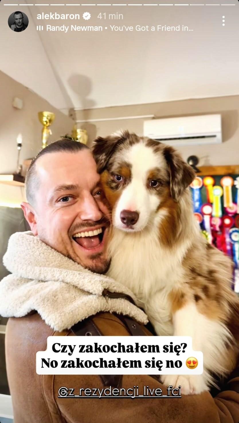 Tak Alek Baron spędził Walentynki fot. Instagram