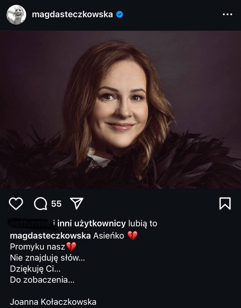 Tak gwiazdy pożegnały Joannę Kołaczkowską. Małgorzata Rozenek, Monika Richardson, Cezary Pazura…