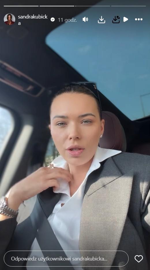 Sandra Kubicka po drugiej rozprawie rozwodowej, fot. Instagram