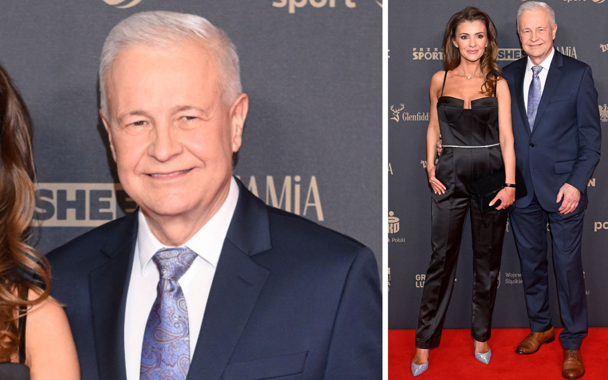 Tata Dominiki Tajner pojawił się ze swoją młodszą żoną na Gali Mistrzów Sportu