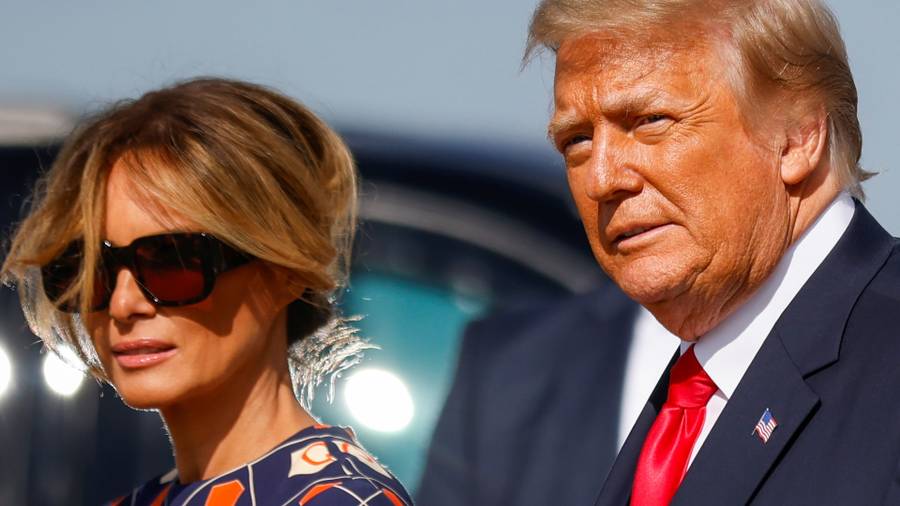 Melania i Donald Trump na Florydzie