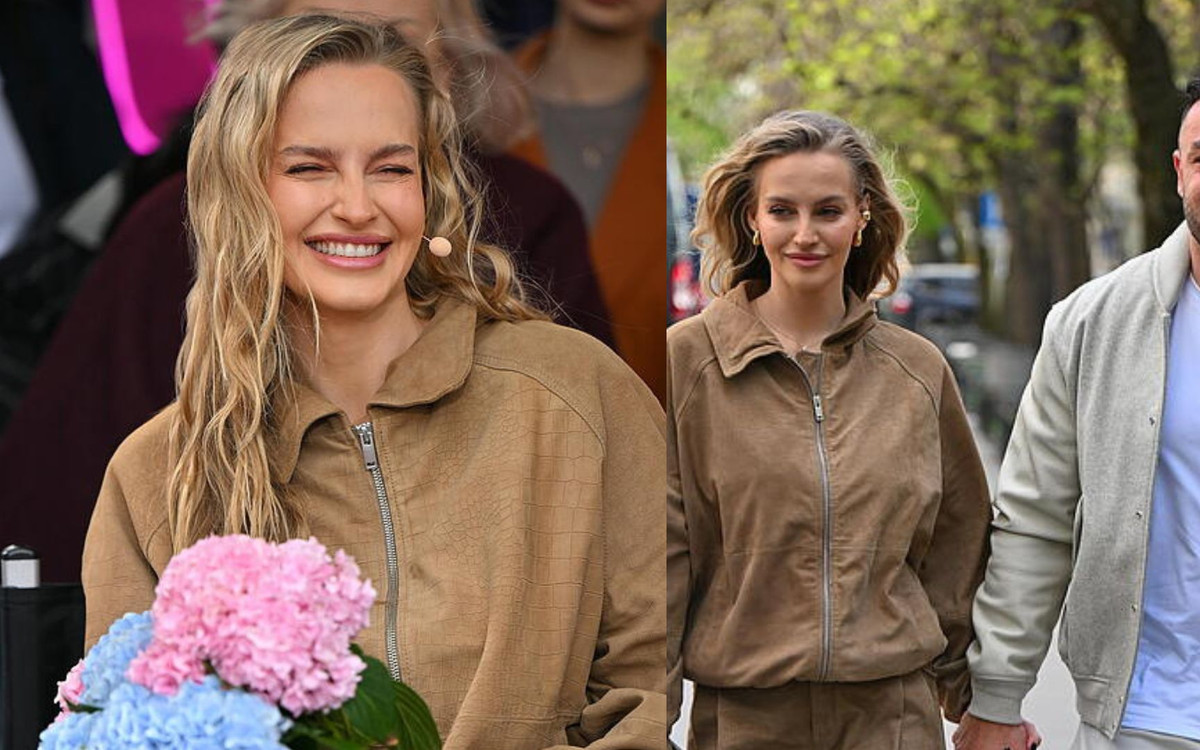 Ciężarna Karolina Pisarek olśniewa w drodze do “DDTVN”. Piękna przyszła mama