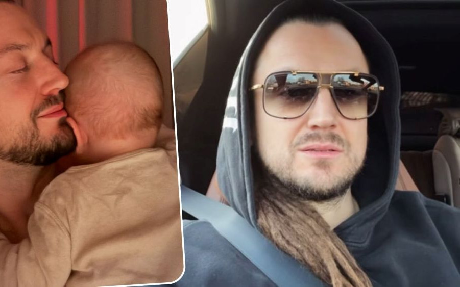 Baron miał ciężką noc z synem: “Dużo bólu i sprzątania”