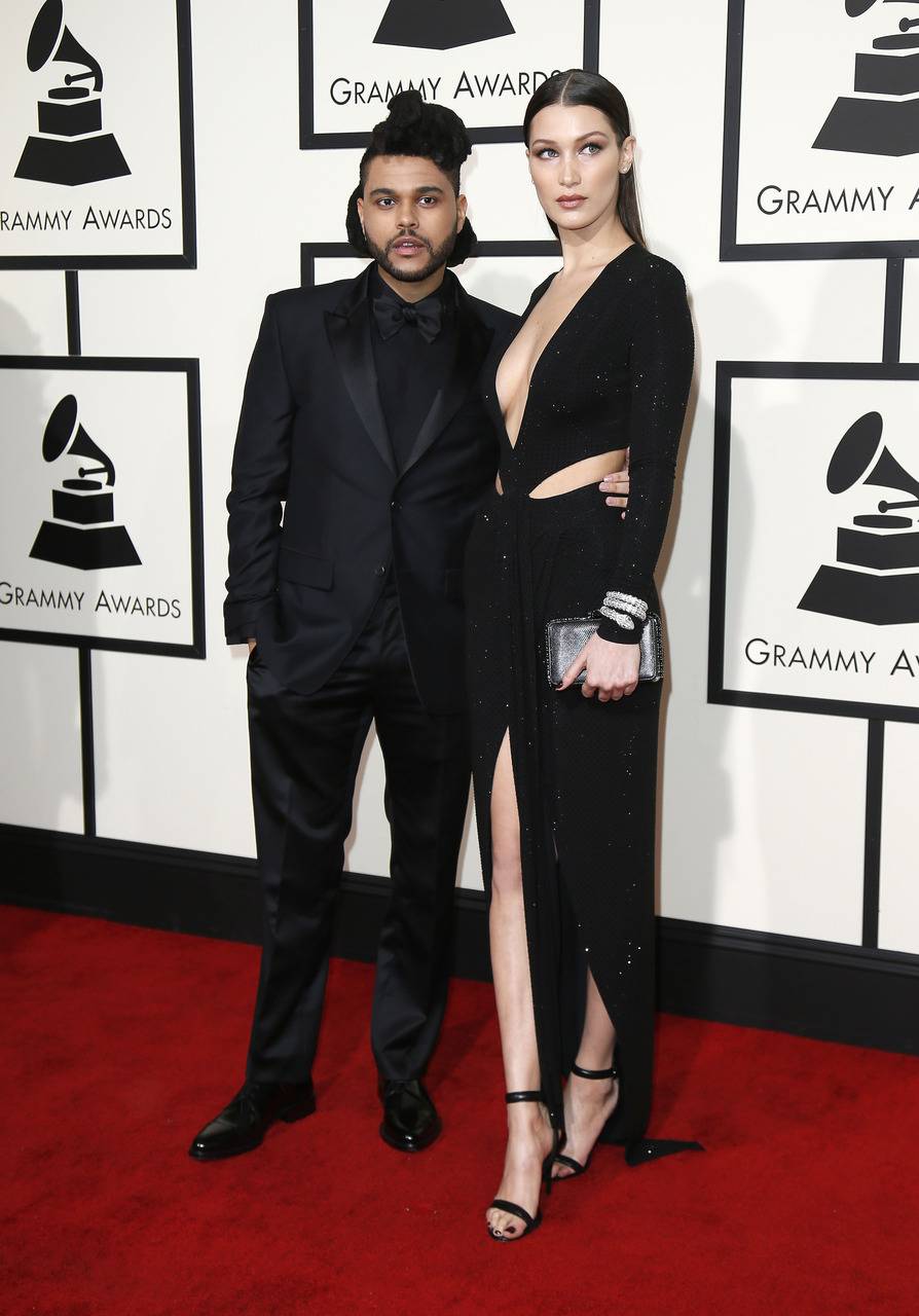 The Weeknd i Bella Hadid, Grammy 2016, fot. Forum