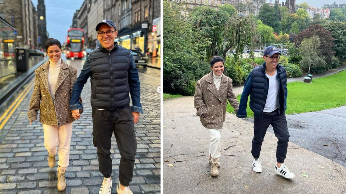 Katarzyna Cichopek na wycieczce w Edynburgu