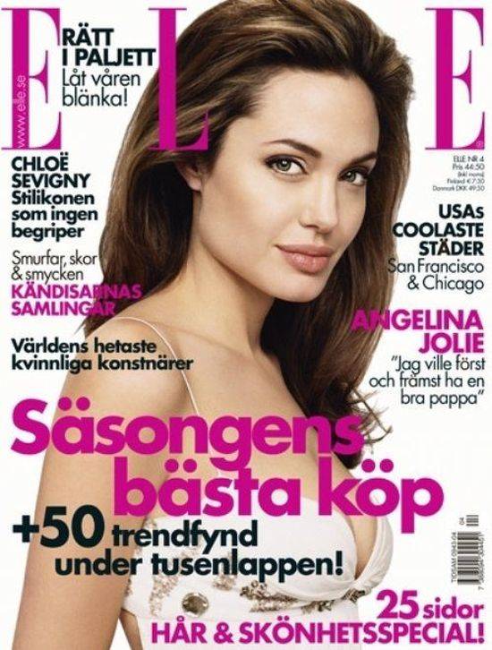 Angelina Jolie na okładkach Elle