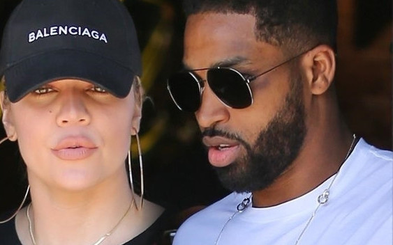 Khloe Kardashian z Tristanem Thompsonem na lunchu