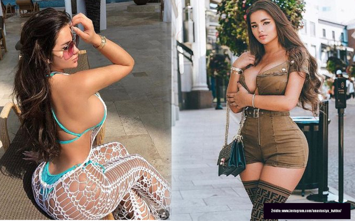 Rosyjska Kim Kardashian pozuje na plaży w kostiumie – ma pupę większą od Kim!