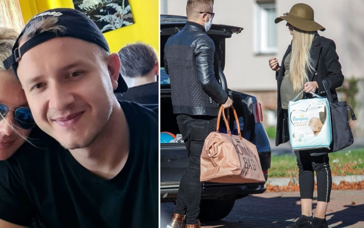 Dawid Narożny z partnerką sfotografowani w drodze na PORODÓWKĘ (ZDJĘCIA)