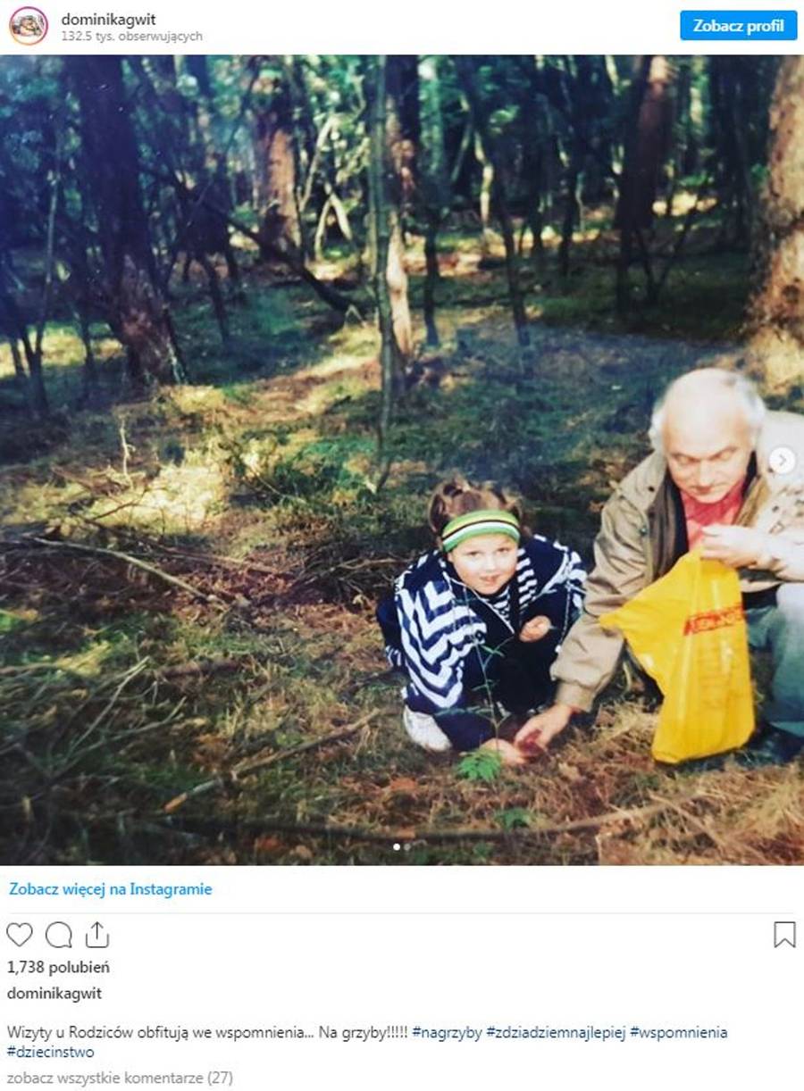 Dominika Gwit w młodości.