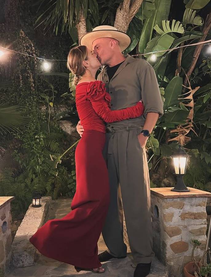 Maja Bohosiewicz z mężem