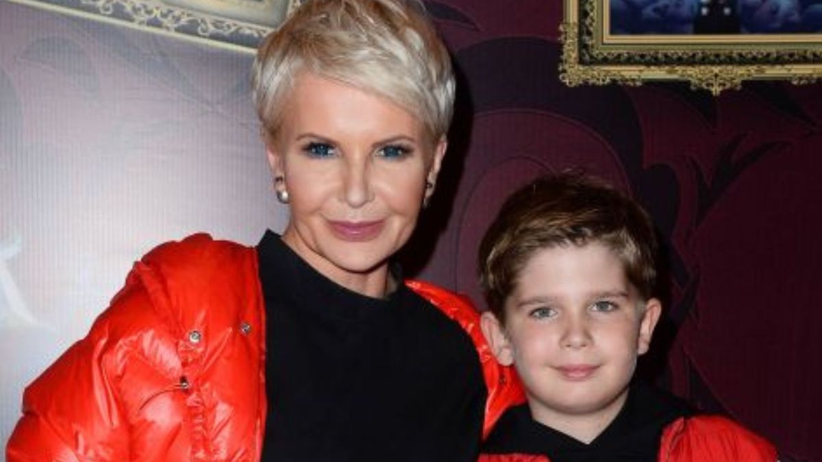 Joanna Racewicz z synem Igorem, fot. KAPIF