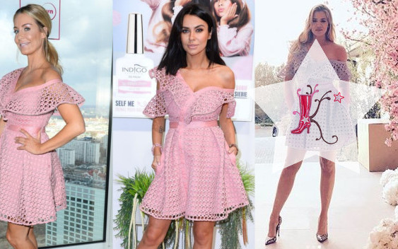 Khloe Kardashian w sukience Siwiec, Rozenek i Ciupy (ZDJĘCIA)