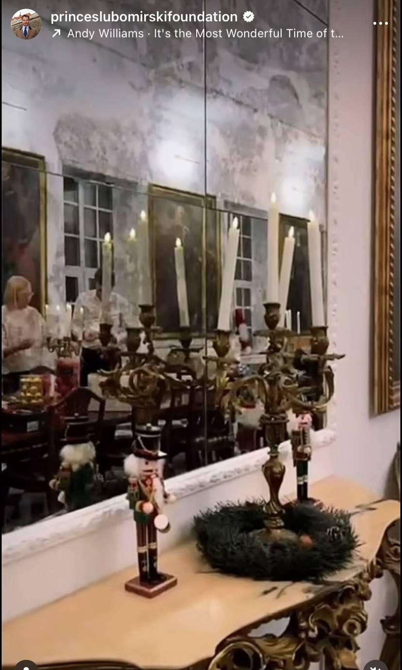 Pałac Lubomirskich udekorowany na święta. Tak wygląda Wigilia u arystokratów (FOTO)