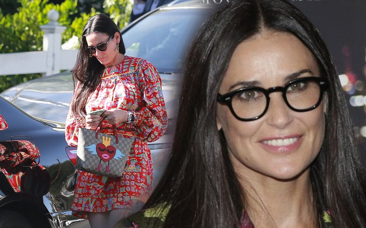 56-letnia Demi Moore w bardzo krótkiej sukience chwali się zgrabnymi nogami (FOTO)