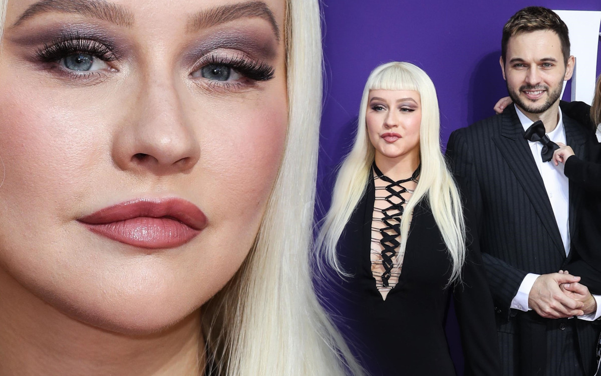 Christina Aguilera zabrała partnera i dzieci na premierę. Nowa fryzura NIE dodała jej urody (ZDJĘCIA)
