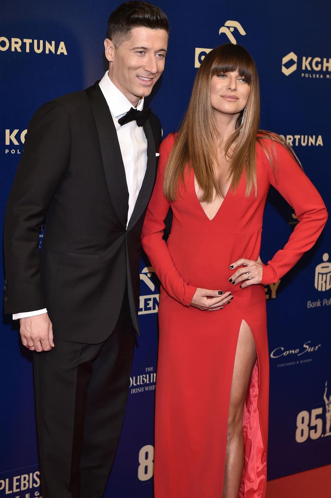 Robert Lewandowski i Anna Lewandowska w ciąży