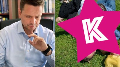 Rafał Trzaskowski pozuje z rodziną. Ma ładną żonę