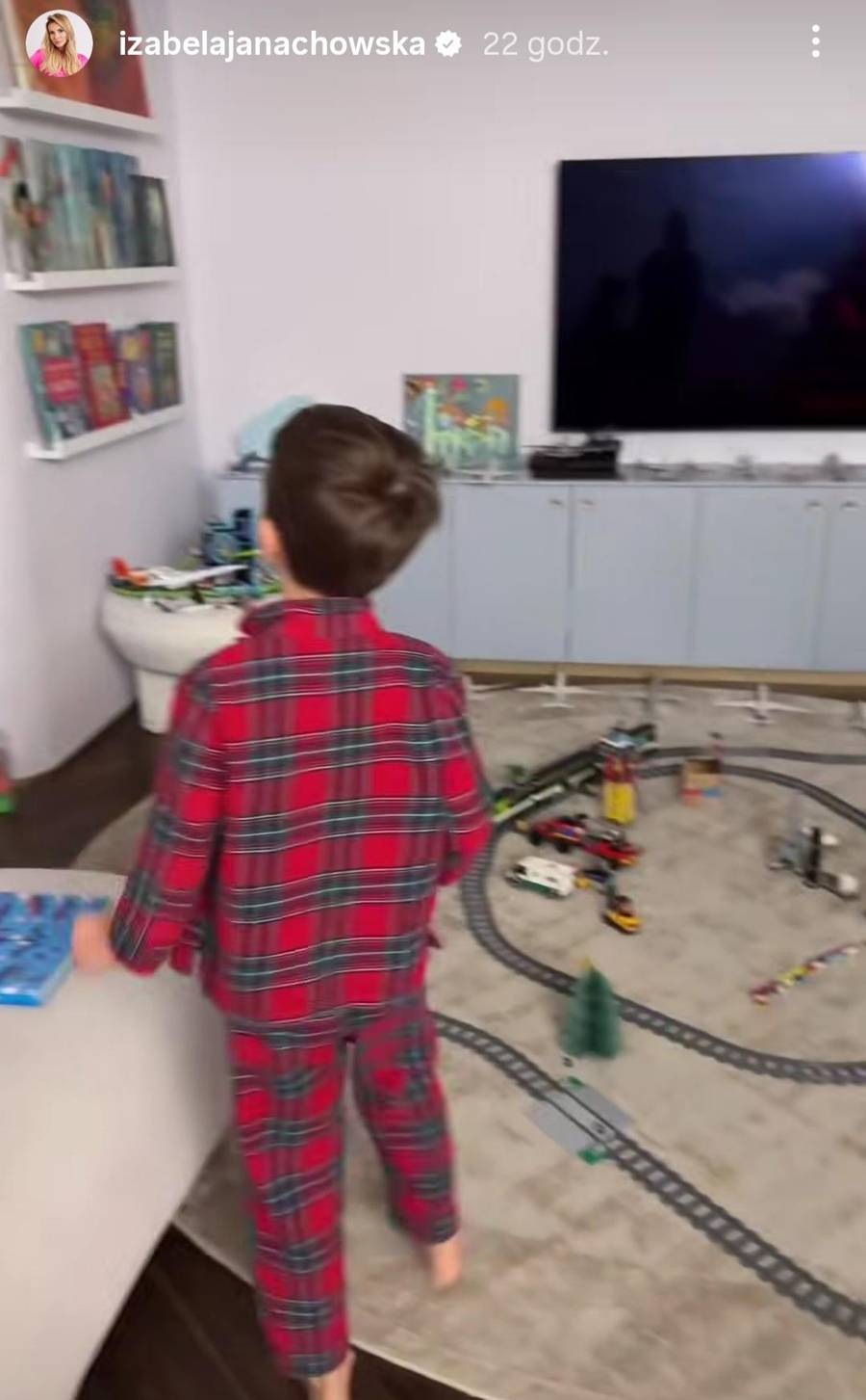 Janachowska pokazała świątecznie udekorowany pokój synka, fot. Instagram