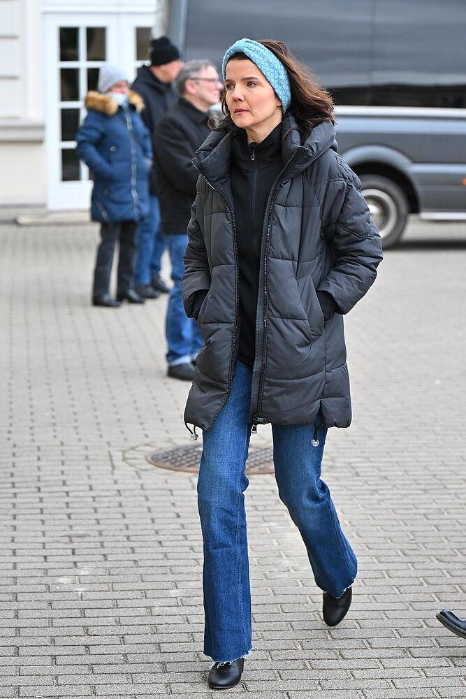 Joanna Jabłczyńska - pogrzeb Bożeny Dykiel, fot.: KAPiF