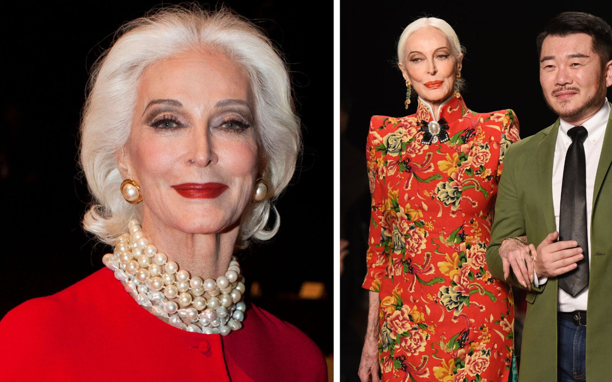 Najstarsza modelka świata, 91-letnia Carmen Dell’Orefice pozuje półnaga