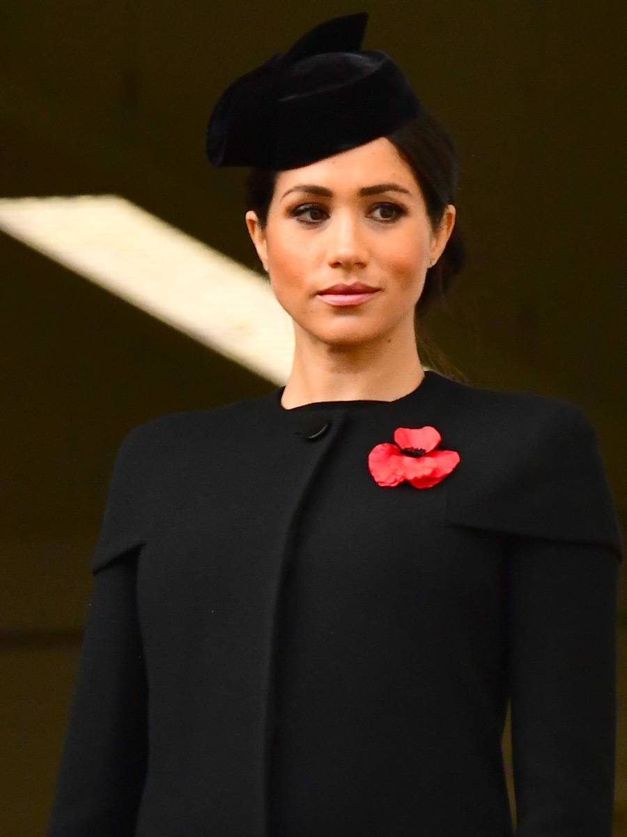 Księżna Kate i księżna Meghan na obchodach rocznicy zakończenia wojny