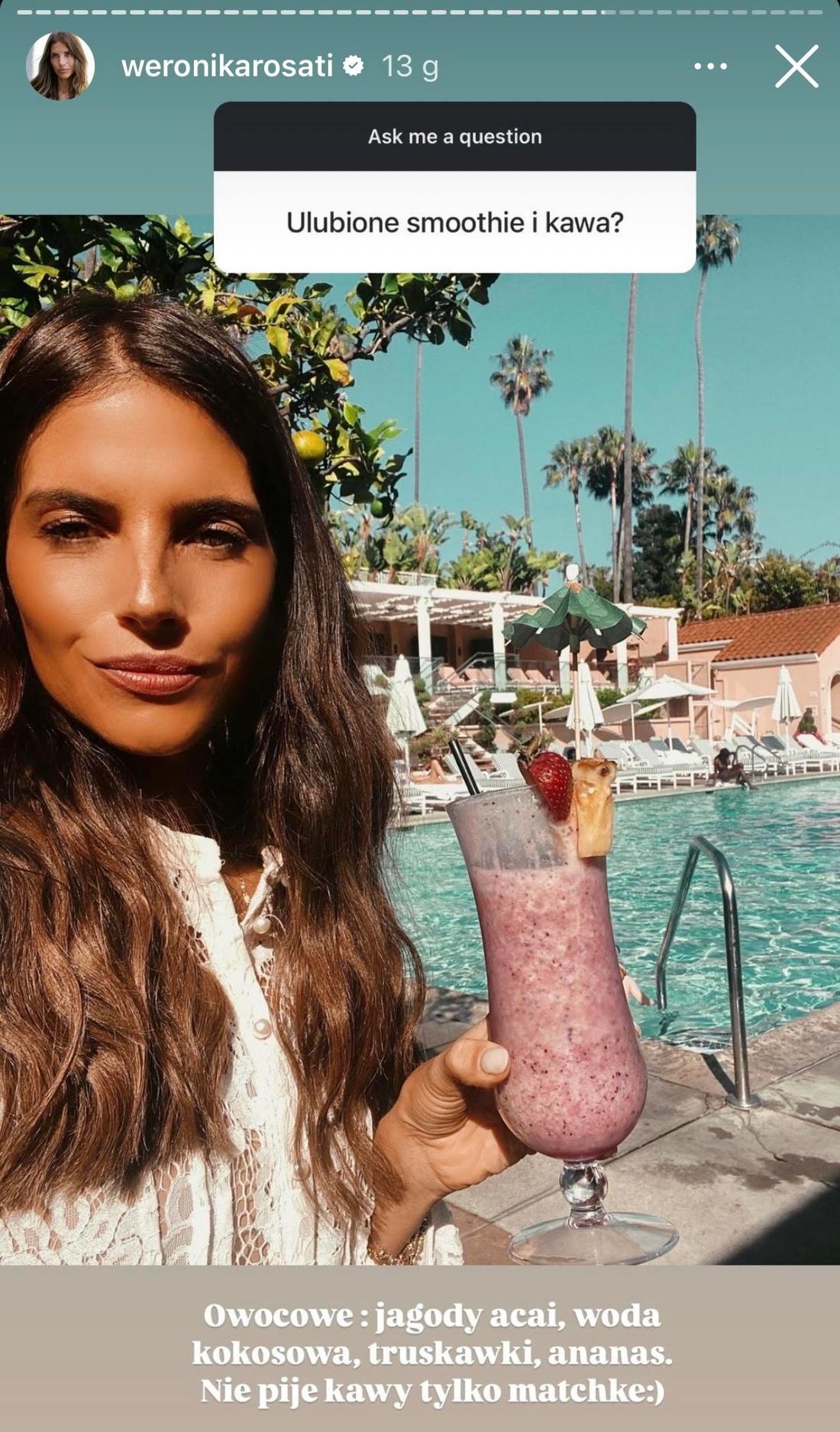 Weronika Rosati o swojej diecie