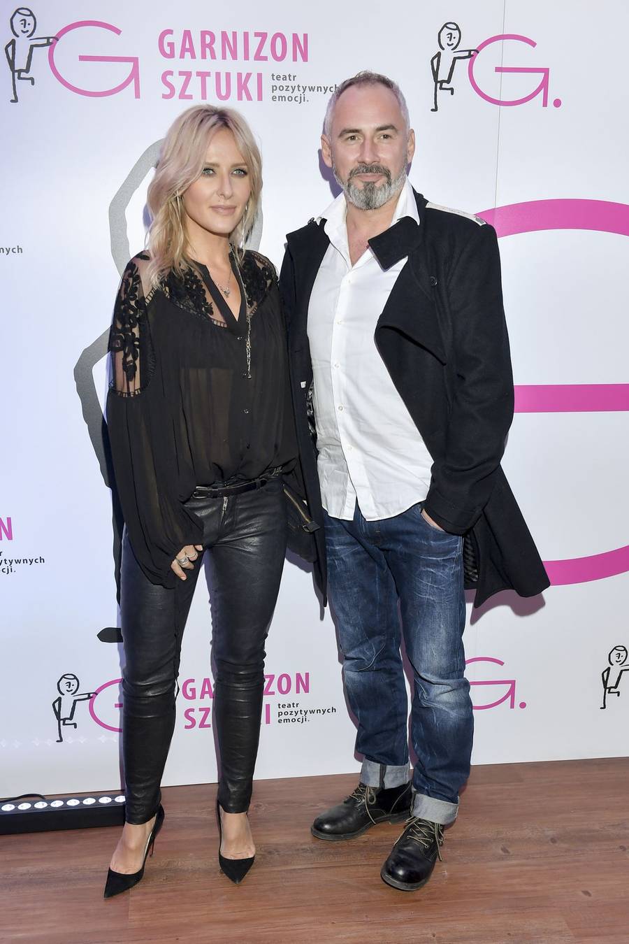 Patrycja Markowska i Jacek Kopczyński na ściance