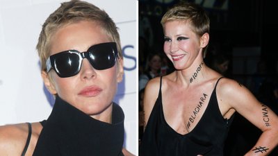 Warnke spuchnięta, z TŁUSTYMI odrostami i bez makijażu