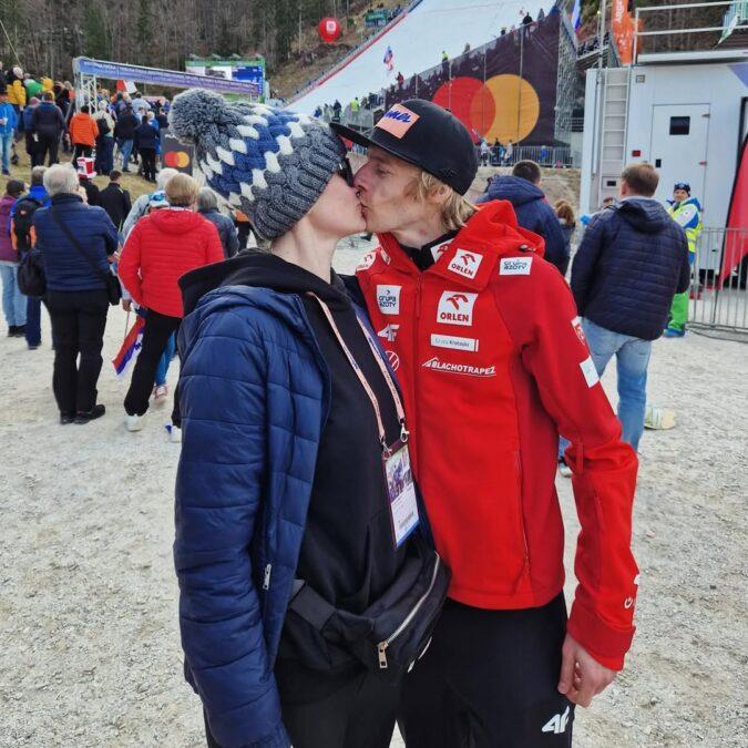 Dawid Kubacki z żoną Martą, fot. Instagram