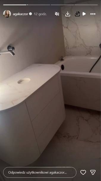 Dom Kaczorowskiej: łazienka, fot.: Instagram