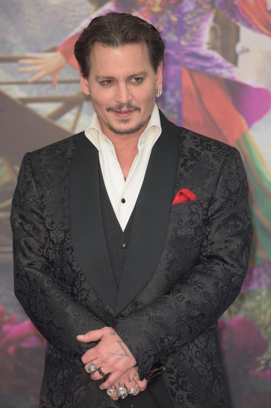 Johnny Depp na premierze filmu. 