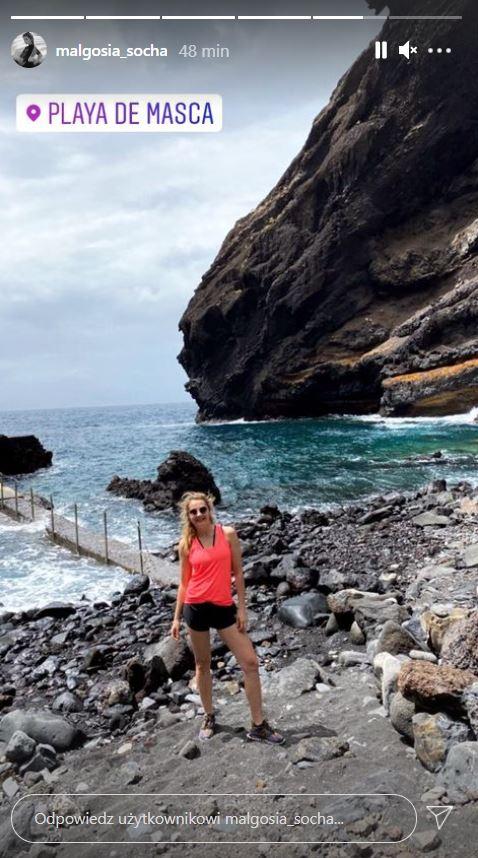 Małgorzata Socha na Teneryfie, fot. Instagram