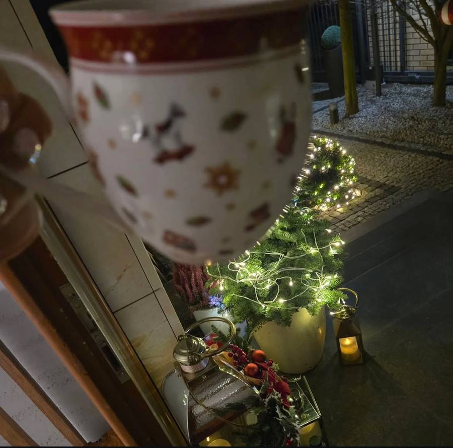 Udekorowana na święta willa rodziców Maty, fot. Instagram