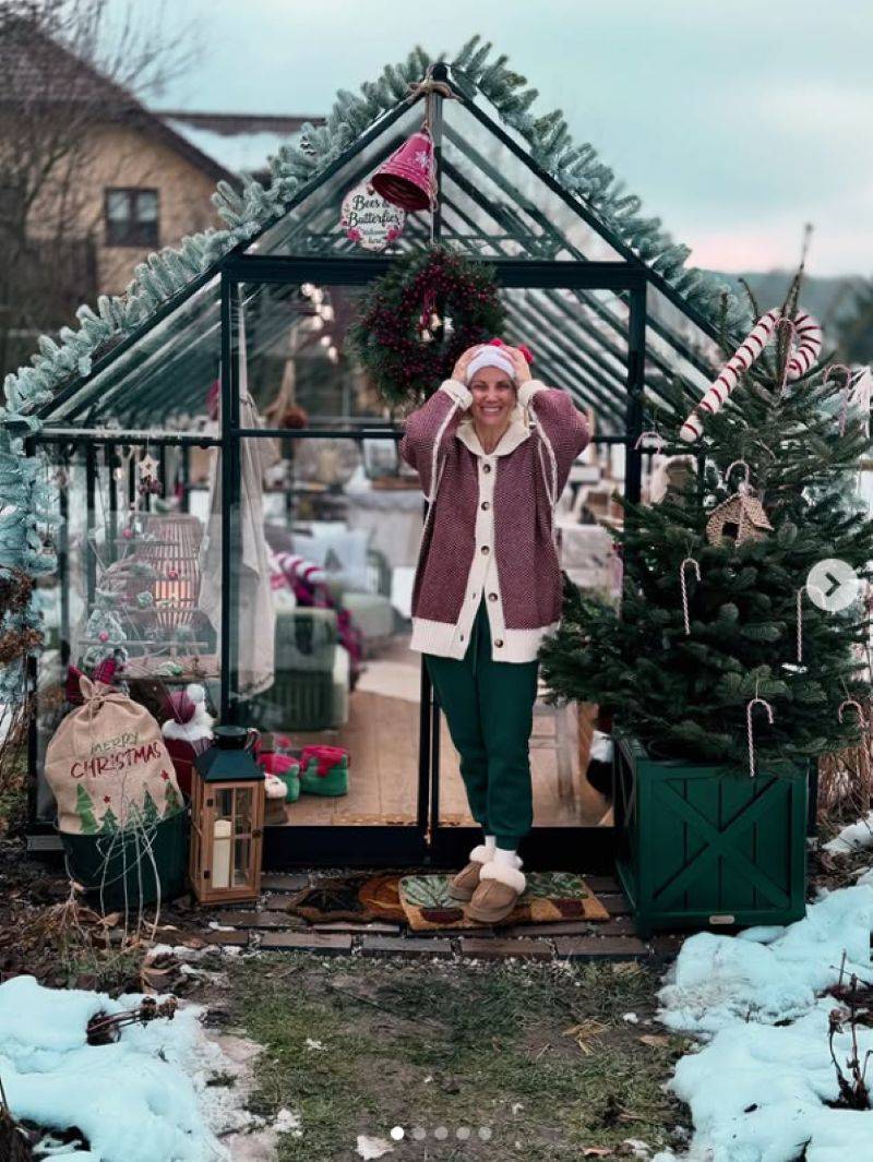Świąteczna szklarnia Kasi Zielińskiej/Instagram/katarzynazielinska