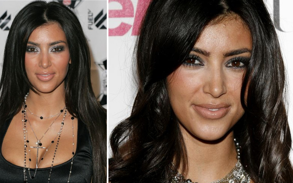 Ewolucja twarzy Kim Kardashiach